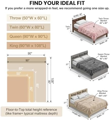 ORINOVA Light Beige Faux Fuzzy Fur Blanket Queen Size 90x90 Ultra Soft Thick Fluffy Blanket Queen for Bed Couch Cozy Furry Home Decor 1000 GSM - Image 6