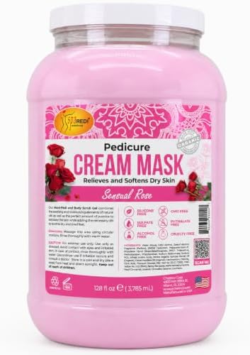 SPA REDI Professional Cream Mask – Spa-Grade Skin Hydration, Nourishment & Relaxation | Pro-Performance. Pure Peace of Mind. | Superior Client Satisfaction & GHS Safety 128 Oz by SPAREDI