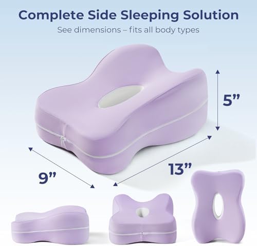 13" Extended-Length Knee Pillow for Side Sleepers with Full Thigh Support - Image 6