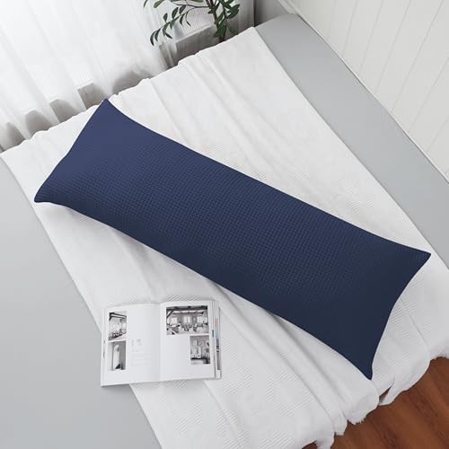 100% Egyptian Cotton 600 TC Waffle Weave Body Pillowcase with Zipper - Image 7