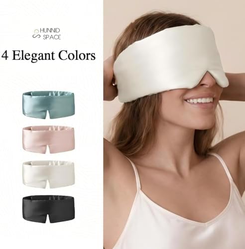 100% Pure Mulberry Silk Sleep Mask – Luxury Ultra Soft Light Blocking Eye Mask with Face-Hugging Fit & Adjustable Strap for Deep Sleep, Travel & Relaxation (Pink) - Image 7
