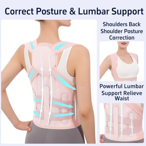 Posture Corrector for Men Women Back Brace Full Back Support Adjustable - Image 3