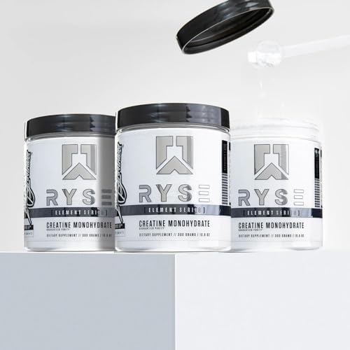 RYSE Creatine Monohydrate Powder - Unflavored - Supports Men & Women Lean Muscle Growth, Strength, Power, and Endurance - Helps Reduce Fatigue and Improve Workout Recovery - 60 Servings - Image 6