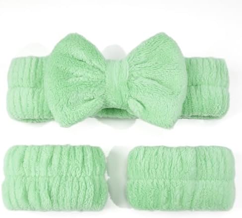 Ayesha Spa Headband and Wristband Set for Washing Face Skincare Makeup - Image 4