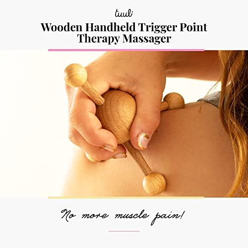 tuuli Accessories – Trigger Point Massage Tool, Multi-Functional Wooden Handheld Massager for Back, Neck, Shoulder and More, Helps Ease Muscle Tension and Support Skin Health - Image 3