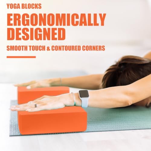 Septo 2 Pcs Yoga Blocks, 9x6x3 Inch Foam Blocks for Pilates - Image 4