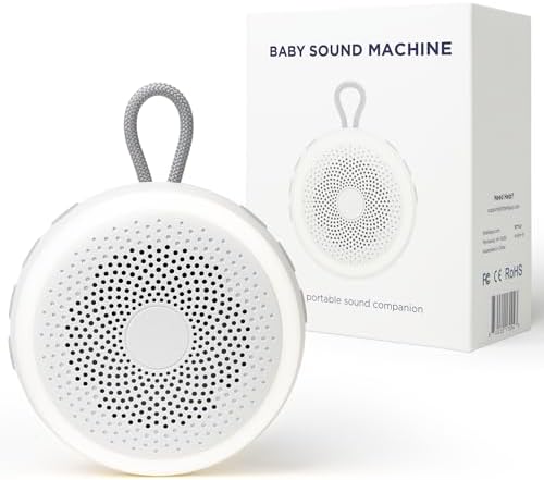 LittleHippo White Noise Machine | Portable Sound Machine for Babies, Kids, Adults | Sleep Soother | 19 Soothing Sounds | Long Battery Life | Travel, Registry, Baby Shower, Gift by LittleHippo