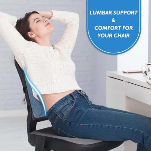 Lumbar Support Pillow for Office Chair, Back Support, Memory Foam - Image 7