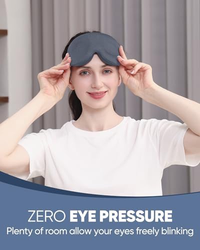 MZOO Luxury Sleep Mask for Women Men Patented Light Blocking Design - Image 2