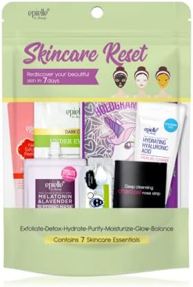 Epielle Skincare Reset Kit, 7 Home Spa Essentials, Exfoliating, Detoxifying, Hydrating & Purifying for Radiant Skin, At-Home Spa Kit, Self Care Gifts for Women, Korean Skin Care Set - Image 2