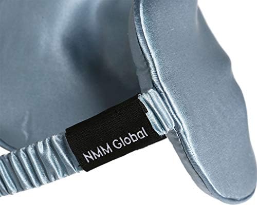 Mulberry Natural Silk Sleep Mask for Women & Men with Elastic Strap, Super Soft Sleeping Eye Mask, Size M, (Blue) - Image 3