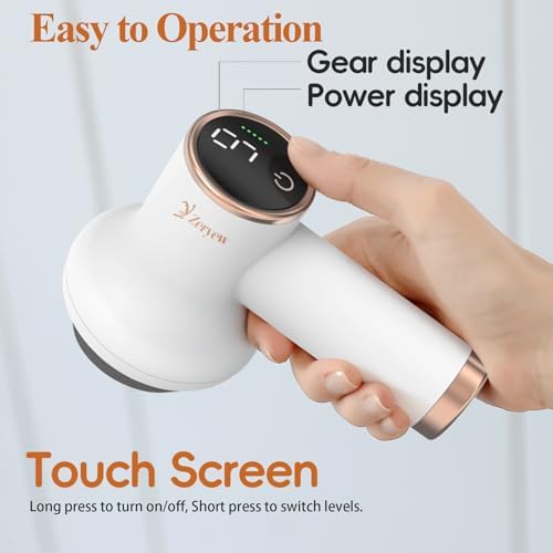 ZY ZERYEW Cordless Cellulite Massager, Handheld & Mini Lymphatic Drainage Massager, Massage Stomach Belly Arms Legs, Body Sculpting Machine for Women Female at Home -1.1lb Weight - Image 3