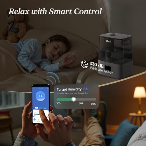 Levoit Humidifiers for Bedroom Large Room, 6L, 60H Runtime, 26dB, Smart App - Image 5