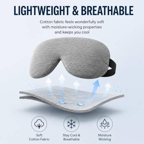 ALASKA BEAR 3 Pack Sleep Eye Masks Organic Cotton Cool Bamboo - Image 3