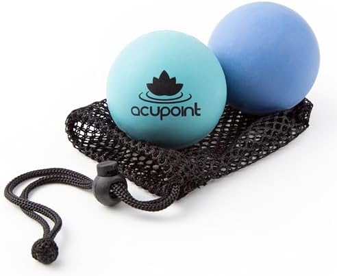 Acupoint Physical Massage Therapy Ball Set - Ideal for Yoga, Deep Tissue Massage, Trigger Point Therapy and Myofascial Release Physical Therapy Equipment by Acupoint