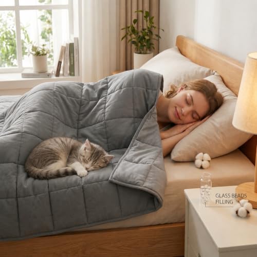 AN Cooling Weighted Blanket for Adults, 60" x 80" 15lbs Queen - Image 2