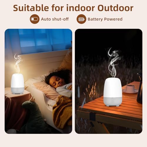 SEEDSEEL 150ML Rechargeable Battery Operated Essential Oil Diffuser, Portable Cordless Aromatherapy Diffuser,7-Hour Runtime with 7 LED Color Changing Lights for Home, Office, Bathroom, Travel - Image 5