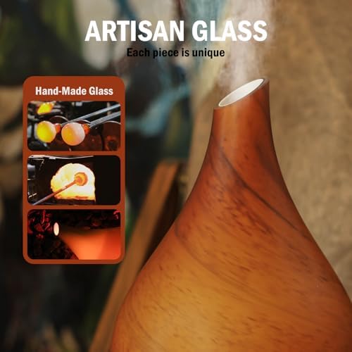 Porseme Essential Oil Diffuser 280ml Handmade Glass Diffuser 7H Runtime - Image 5