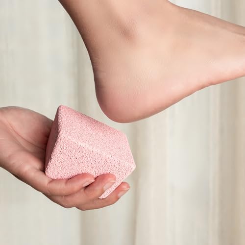 Multi-Color Pumice Stone Set – Ergonomic Trapezoid Foot File, 4-Pack in Pink, Yellow, Blue, & Green – Ideal for Callus Removal, Dead Skin Exfoliation,Cracked Heel Treatment – Durable & Thick - Image 3