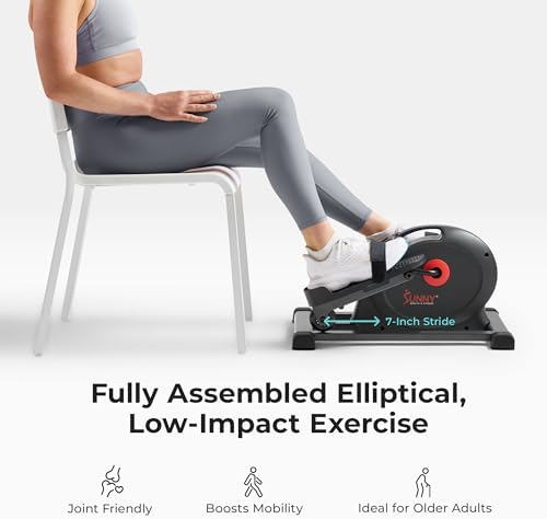 Sunny Health & Fitness Under Desk Pedal Elliptical Machine Leg Exerciser - Image 2