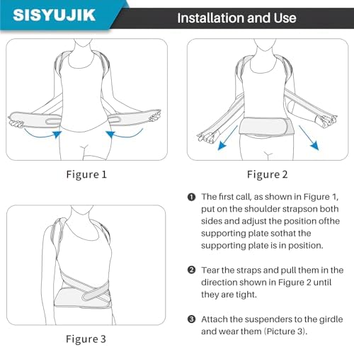 Posture Corrector Back Brace for Men & Women, Adjustable Spinal Support - Image 5