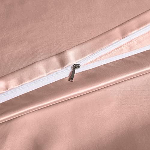 NSGZ Satin Duvet Cover for Weighted Blanket, 60x80, 8 Ties, Champagne Gold - Image 3