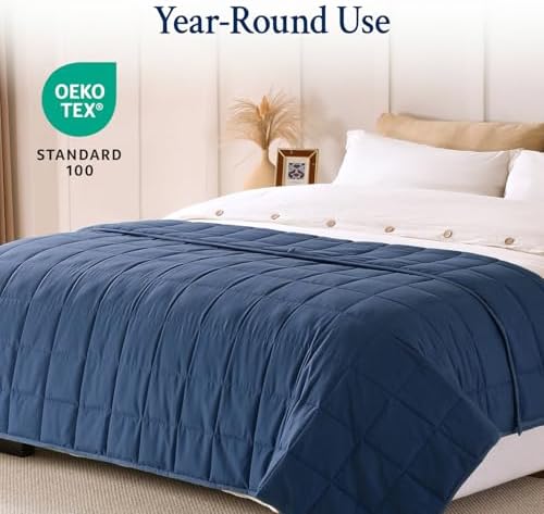 Topblan Cooling Weighted Blanket for Adults, 15 lbs 60 x 80 Queen Size Bed - Image 4