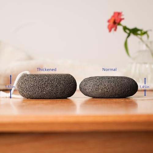 Extra Thick Pumice Stone for Feet and Hands – Ergonomic, Durable Natural Foot File – Gray, 3.9x2.8x1.6 in – Ideal for Cracked Heel Treatment,Callus Remover for feet&Dead Skin Exfoliation - Image 5