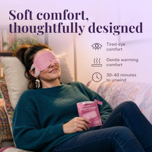 Steam Eye Mask, Self Heating Heated Eye Mask for Sleep, Warm Compress for Eyes, Moist Heat for Dry Eye Relief, Stye Eye Treatment, Spa, Travel Essentials, Variety 30 Pack - Image 5