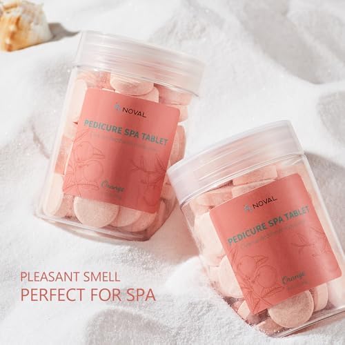 NOVAL Pedicure Spa Tablet - Fast Dissolving, Gentle & Portable Foot Soak for Softening Calluses & Hydrating Skin, Orange Scent - Image 6
