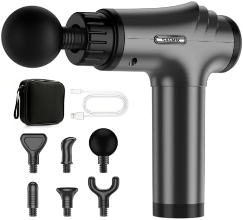 Massage Gun, 30 Speeds, 6 Heads, Quiet Deep Tissue Muscle Massager by Youdgee