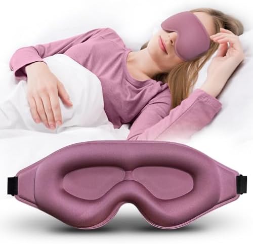 3D Advanced Eye Mask for Sleeping, Ultra Delicate Soft Skin Friendly Eye mask,100% Blackout Sleep Eye Mask for Sleep, Eyelash Extension Sleep mask, Sleeping Eye Masks for Men and Women by Awonderfulbeginning