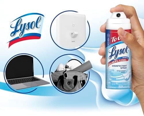 Lysol Disinfectant Spray To Go, Crisp Linen, 1.5 Ounce (Pack of 3) - Image 4