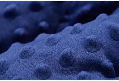 TONGDADA Minky Weighted Blanket | 40''x60'',10lbs | Cozy and Soft Minky Weighted Throw Blanket | Luxury Velvet with Premium Glass Beads | Navy Minky - Image 6