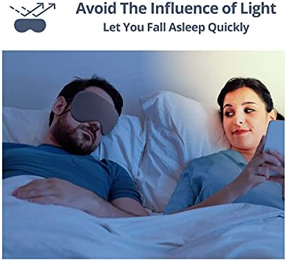 Sleeping Mask 2 Pack, Warm, Cool Double-Sided Use of Sleep Mask, Super Soft Blindfold with Adjustable Strap, Block Out Light, Comfort Sleep Eye Mask for Travel Meditation Nap - Image 6