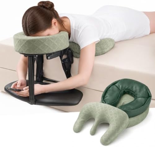 Massage Headrest for Bed, Head Holder & Face Cradle with Face Down Pillow by Unknown