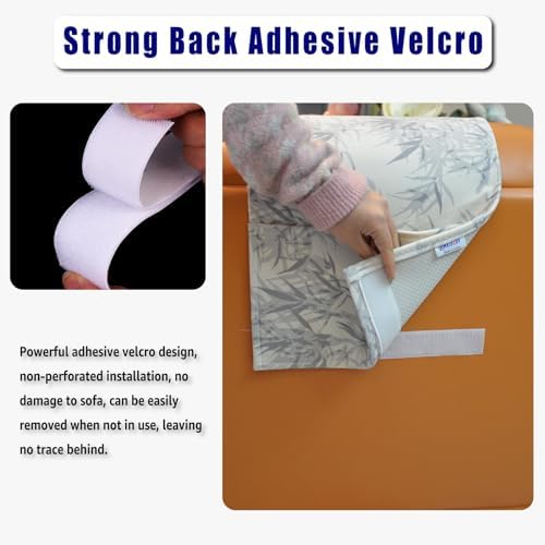 Non-Slip Head Pillow for Recliners - Neck Support Cushion with Velvet Cover for Pain Relief at Home, Office and Travel (Leaves) - Image 4