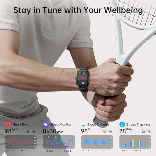 Tensky Smart Watch for Men & Women, 46mm HD Big Screen Fitness Tracker - Image 3