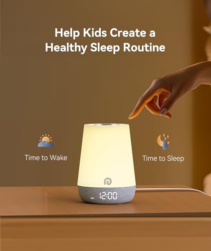 Dreamegg Sound Machine Baby - White Noise Sound Machine Baby With Night Light, Ok to Wake Alarm Clock, 34 Soothing Sounds, Sleep Trainer, Routine Builder, App Control for Kids Nursery Sleeping Bedroom - Image 6