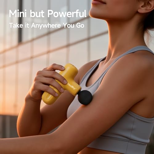 HEYCHY Super Mini Massage Gun Deep Tissue Portable Muscle Massager, 3000RPM - Image 2