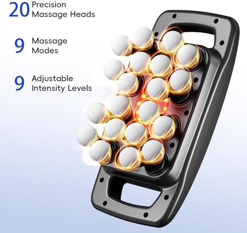 cotsoco 20-Head Massage Gun Set, Deep Tissue Percussion Massager with 9 Modes and 9 Intensities, Handheld Muscle Massager for Back, Shoulders, Legs, Foot & Body Pain Relief, Fathers Day Dad Gifts - Image 4