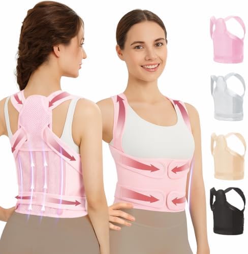 Posture Corrector for Women & Men, Adjustable Full Back Brace Support by Unknown