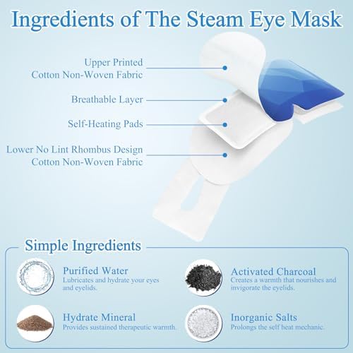 16Packs Steam Eye Mask Heated Eye Masks For Dry Eyes, Unscented - Image 4