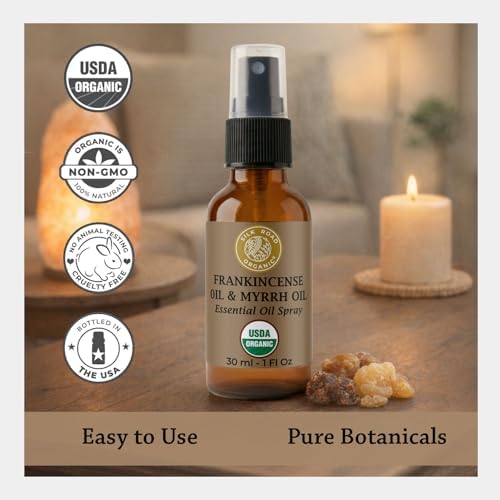 Silk Road Organic Frankincense Oil & Myrrh Body Ache Spray, USDA Certified - Image 5