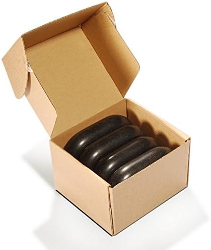 Master Massage Extra Large Flat Ovular Basalt Massage Stones – 4-Piece Set (4.5" x 3" x 1.1") for Professional Therapy and Relaxation - Image 2