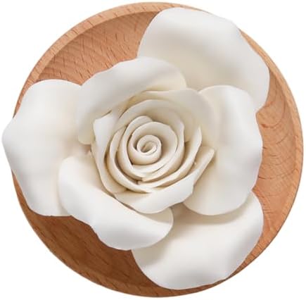 Flower Rose Wooden Pallet B Ceramic Essential Oil Mini Diffuser by Unknown