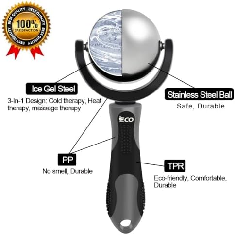 iECO Massage Ice Roller Ball Cold & Heat Therapy Plantar Fasciitis Roller - Image 3