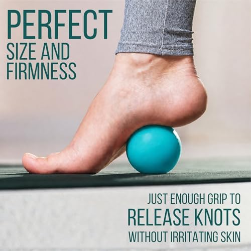 Massage Ball for Myofascial Release, Pure Silicone, Designed for Massage (NOT Lacrosse), Completely Free of BPA/Latex/Rubber/PFAS, for Trigger Point Therapy, Ideal Firmness and Traction - Image 3