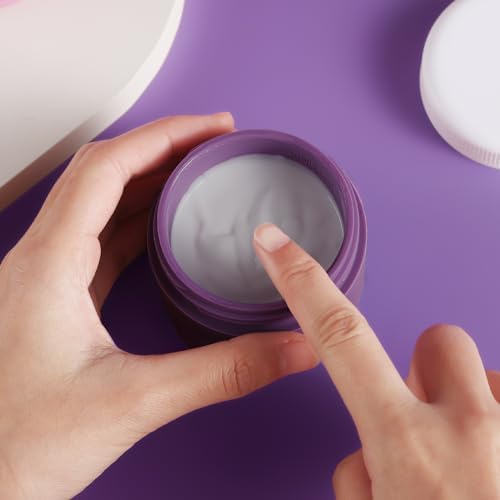 Kuangre Travel Containers for Toiletries, Silicone Cream Jars BPA-Free, Leak-proof 3oz Travel Size Containers, Portable Size Silicone Jars with Lid for Cosmetic Face Hand Body Cream (4 Pack) - Image 4