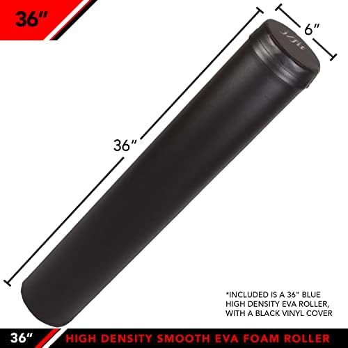 JFIT High Density Smooth EVA Foam Roller - Made in Taiwan - Multiple Size Options Available - Exercise, Massage, Muscle Recovery, Round Foam Roller - Image 3